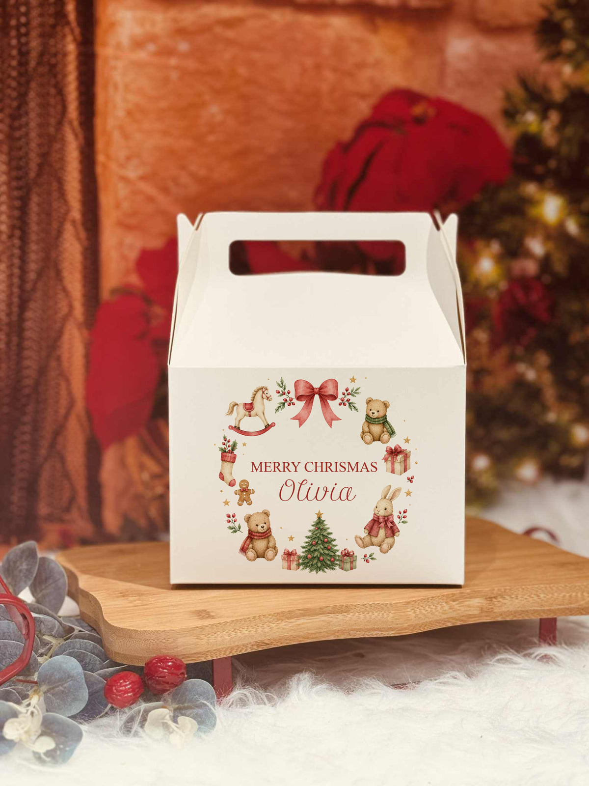 Personalised Christmas eve night treats / snack box