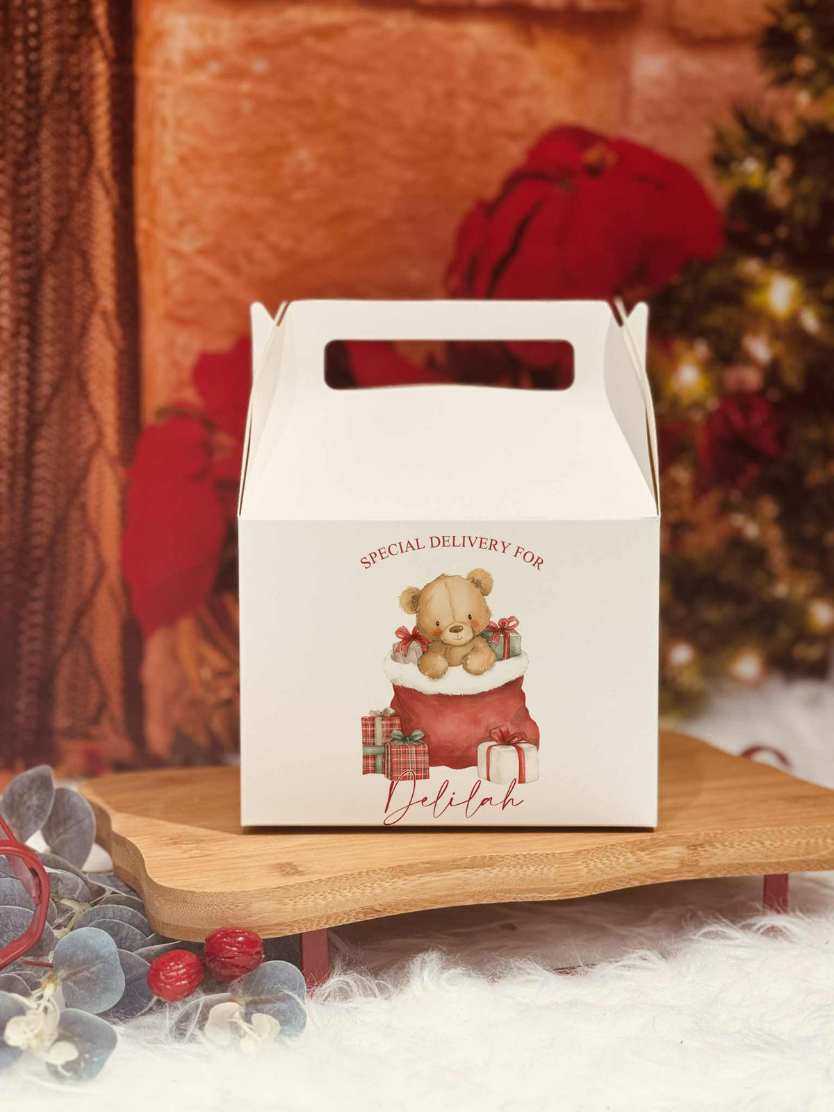 Personalised Christmas eve night treats / snack box