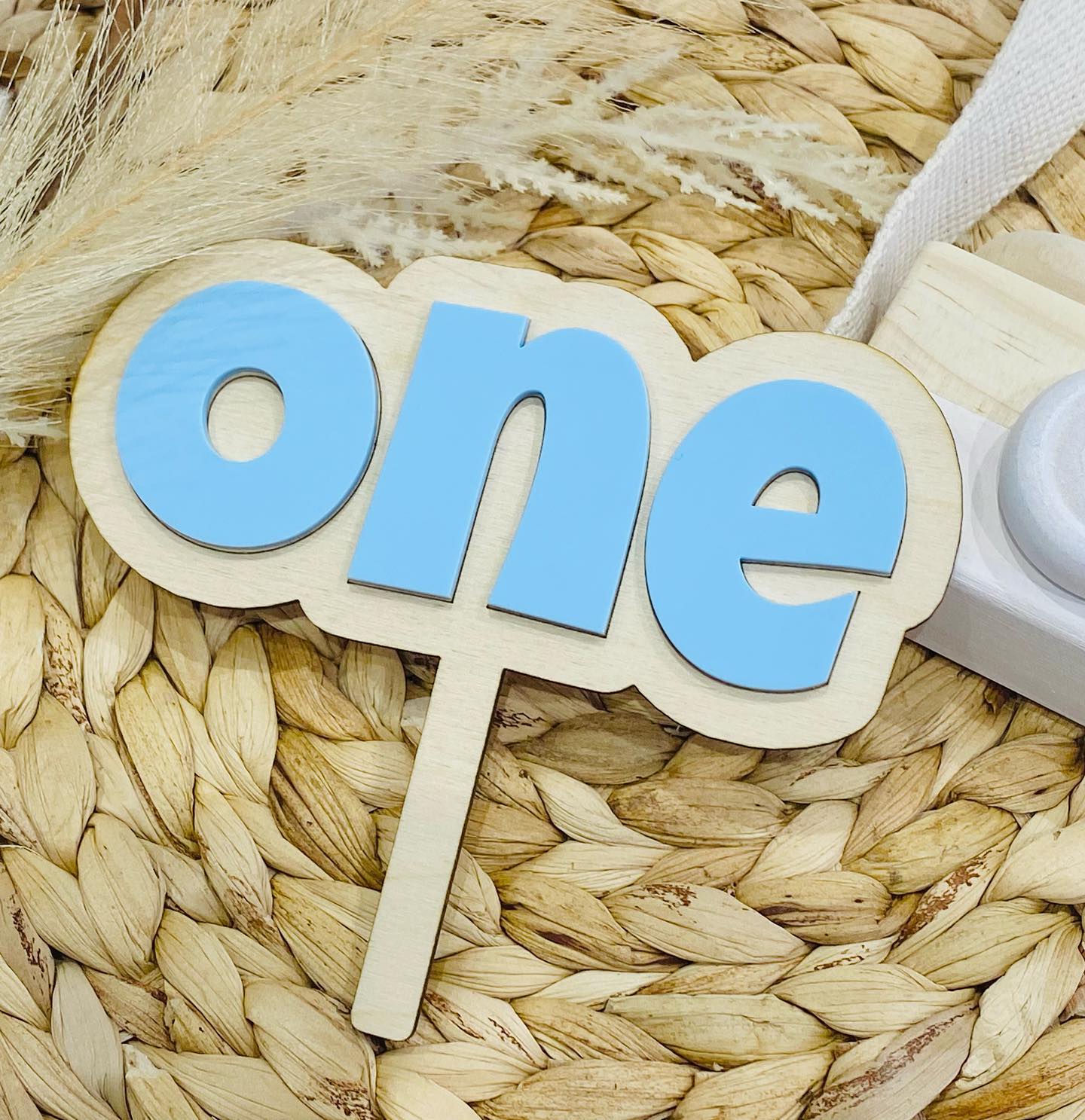 Age Cake Topper - Wooden and Acrylic