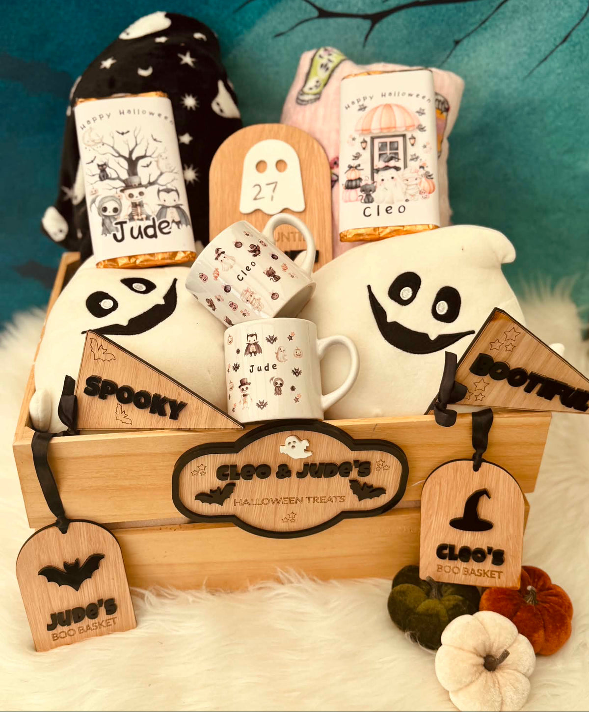 Personalised Boo Basket Tag - Witch Theme