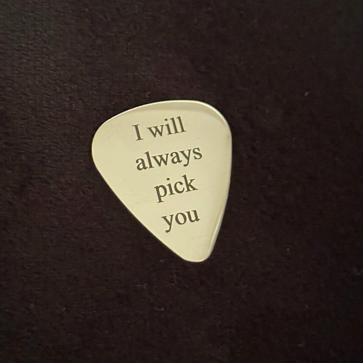 Personalised engraved Guitar Pick