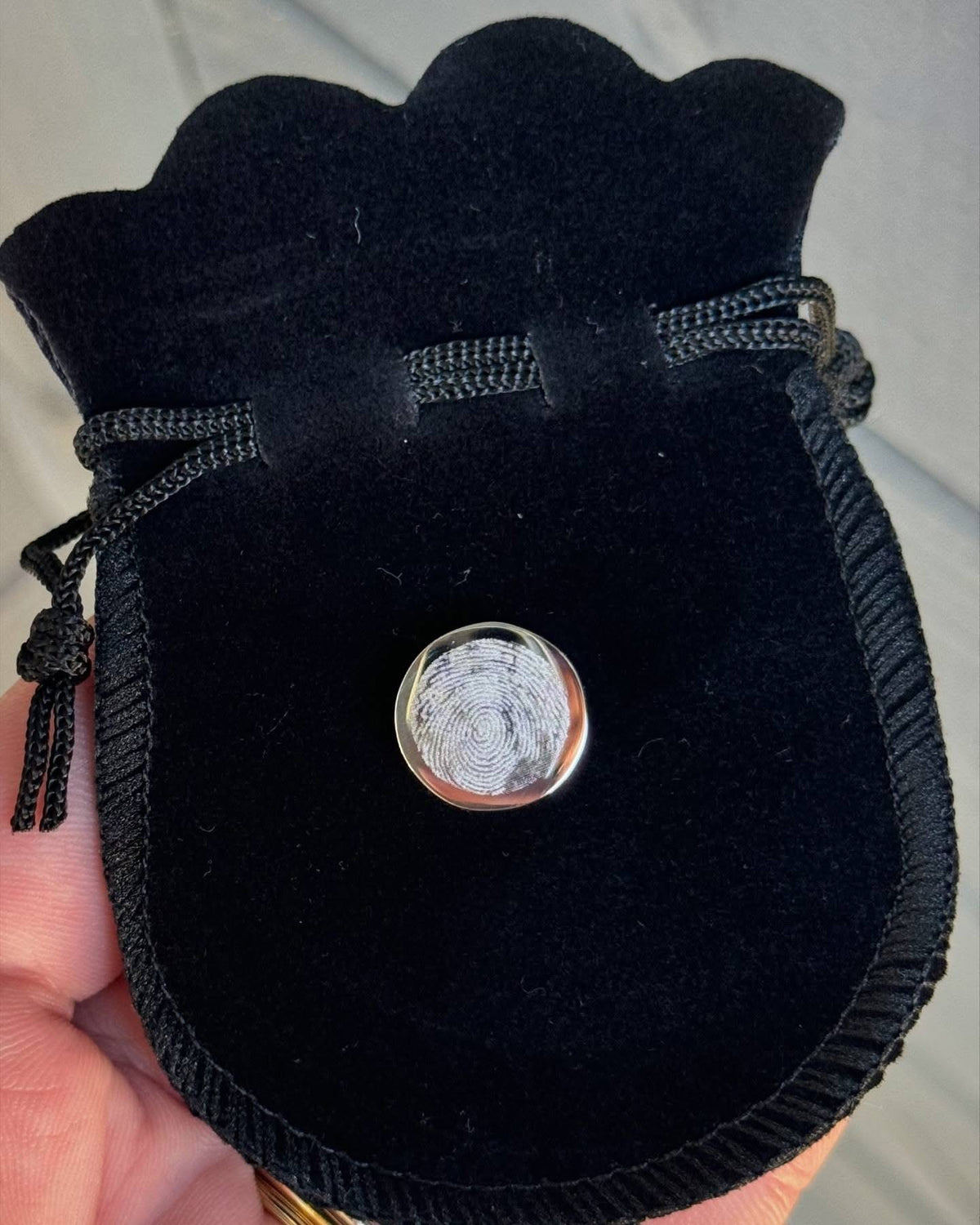 Engraved Photo / Finger print Charm