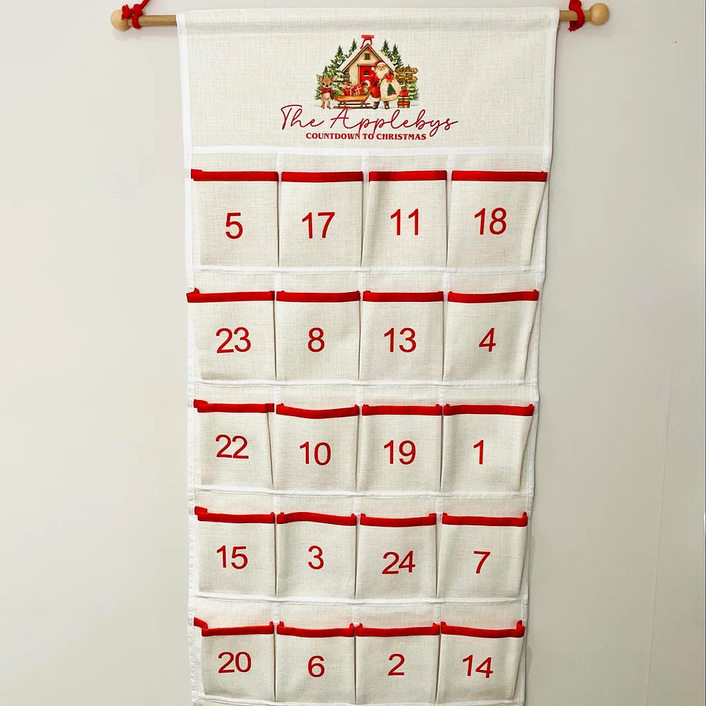 Personalised christmas countdown calender