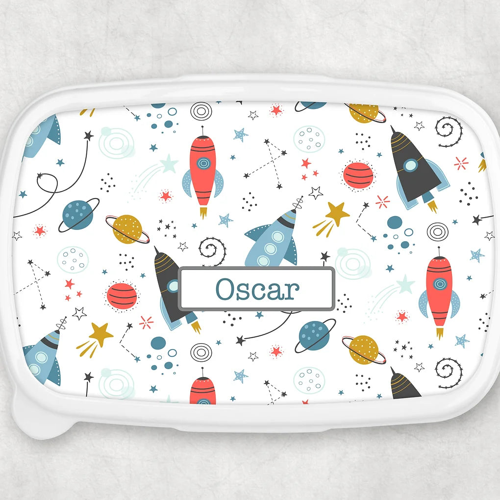 Personalised lunch / Snack Box - Space Theme