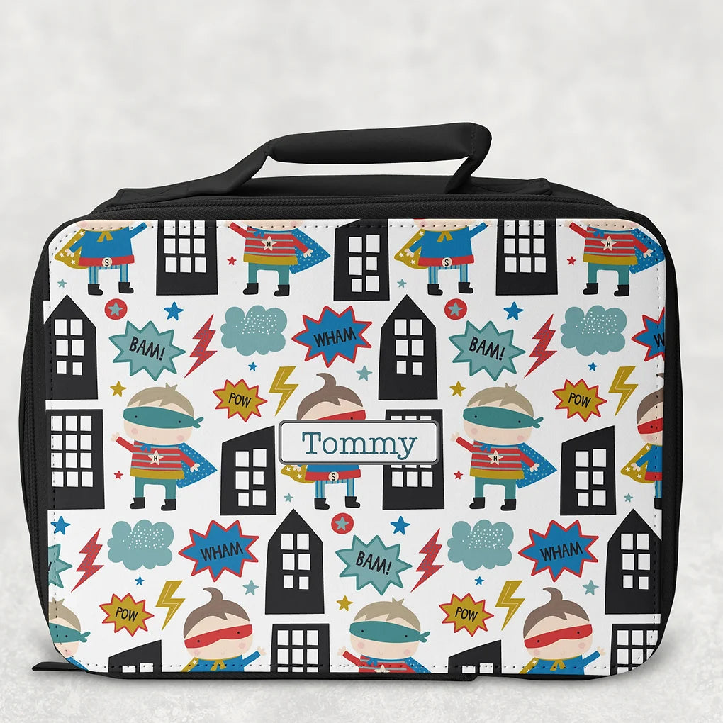 Personalised Lunch Bag - Super Hero theme.