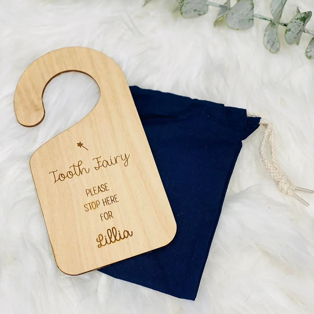 Tooth Fairy Door Hanger, Kids door sign, kids decor