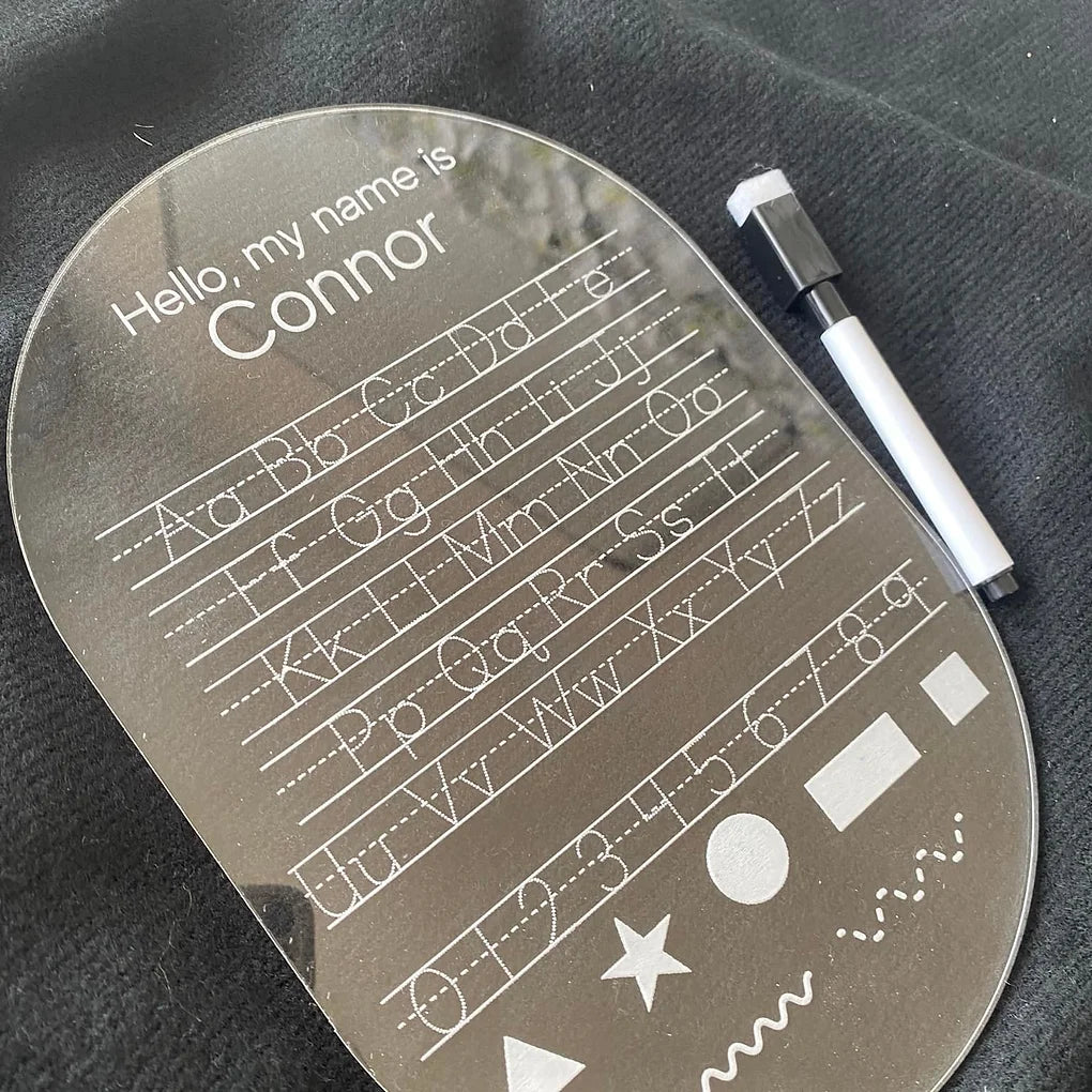 Engraved Educational Writing Practice Board