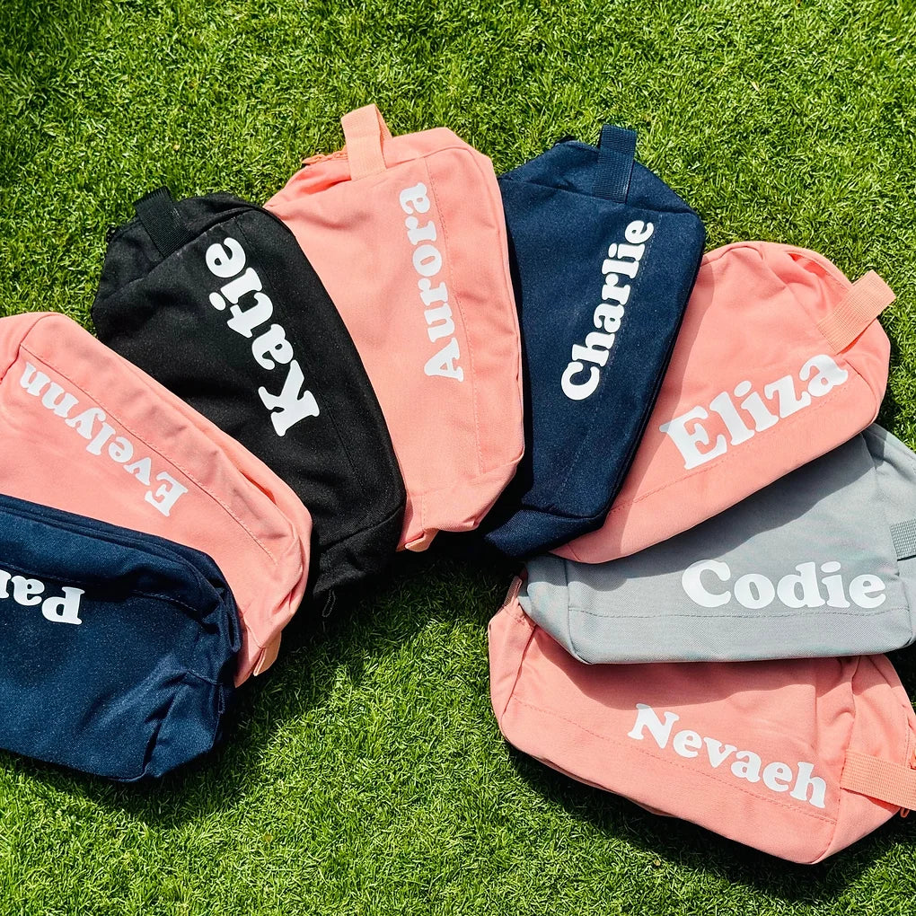 Kids personalised wash bag
