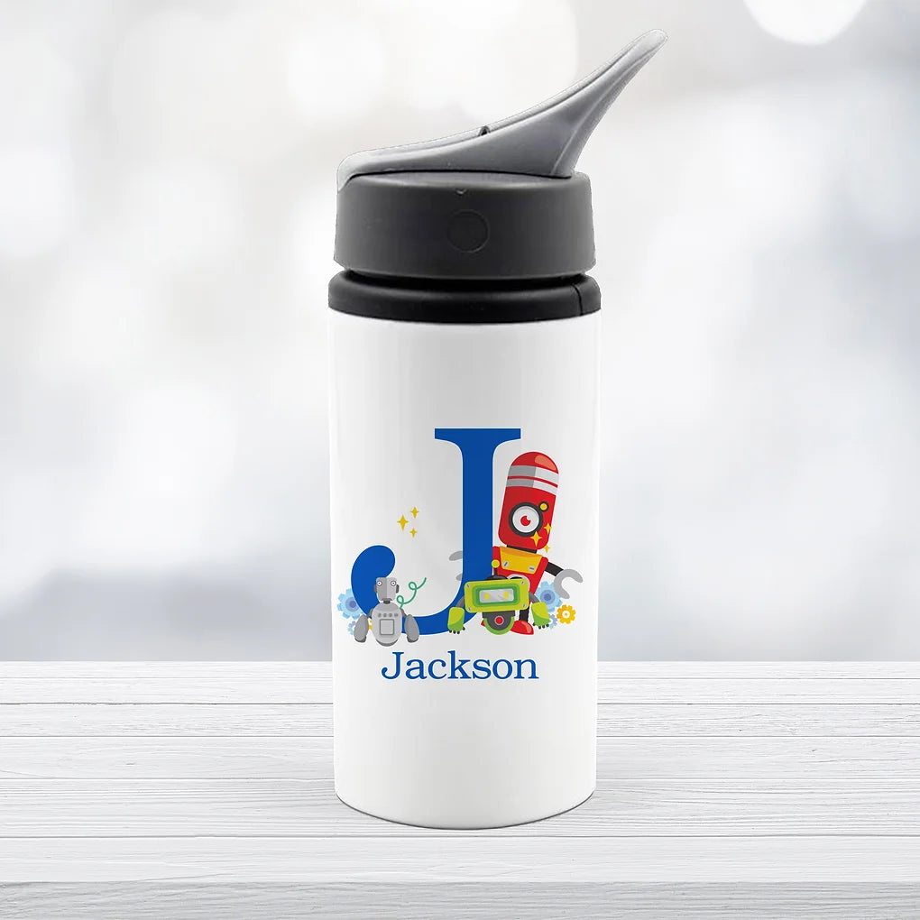 Personalised Bottle Robot theme