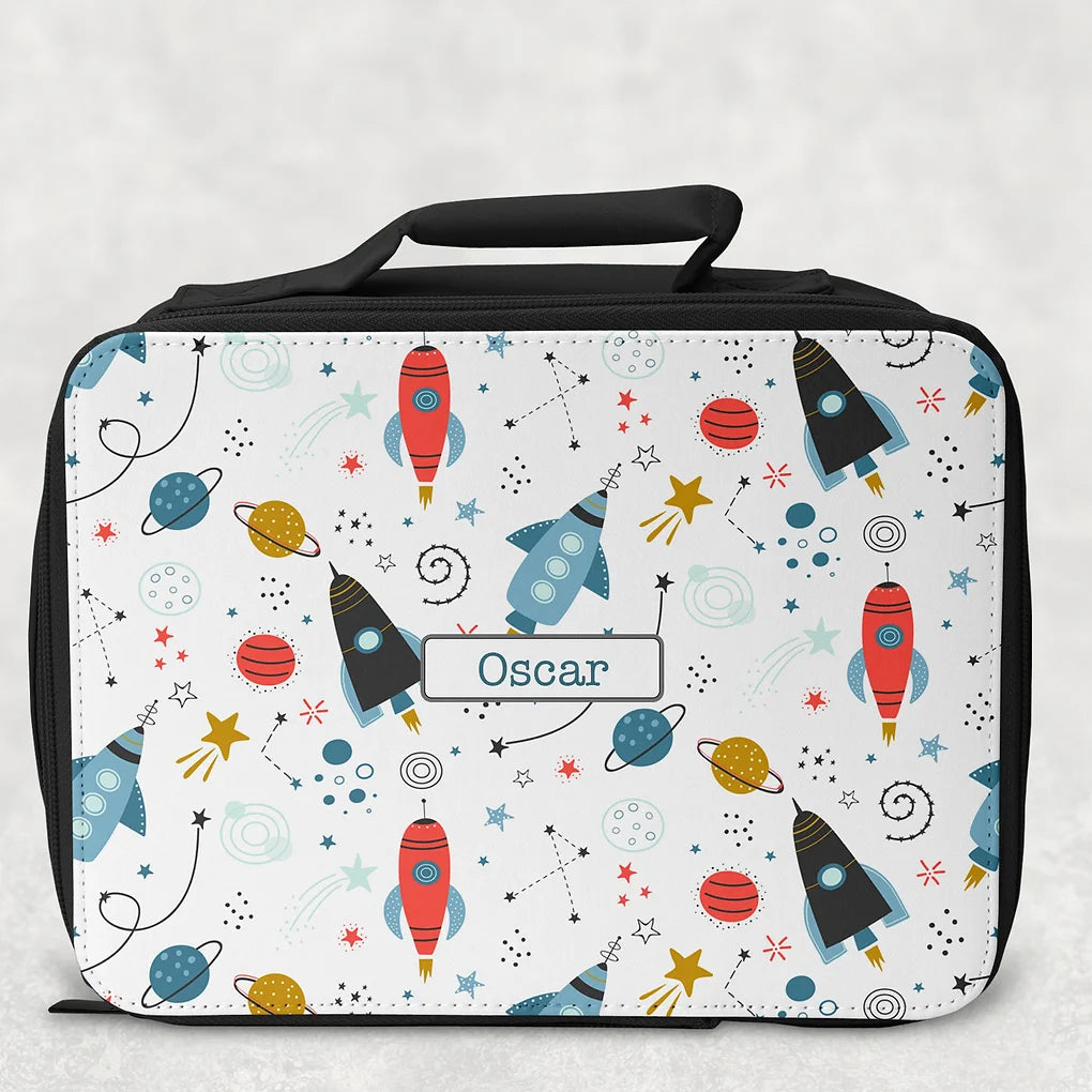 Personalised Lunch Bag - Space theme.