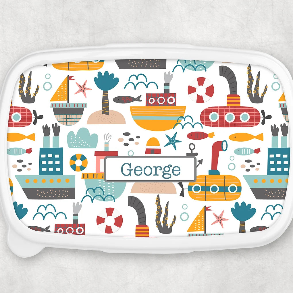 Personalised lunch / Snack Box - Under the sea Theme