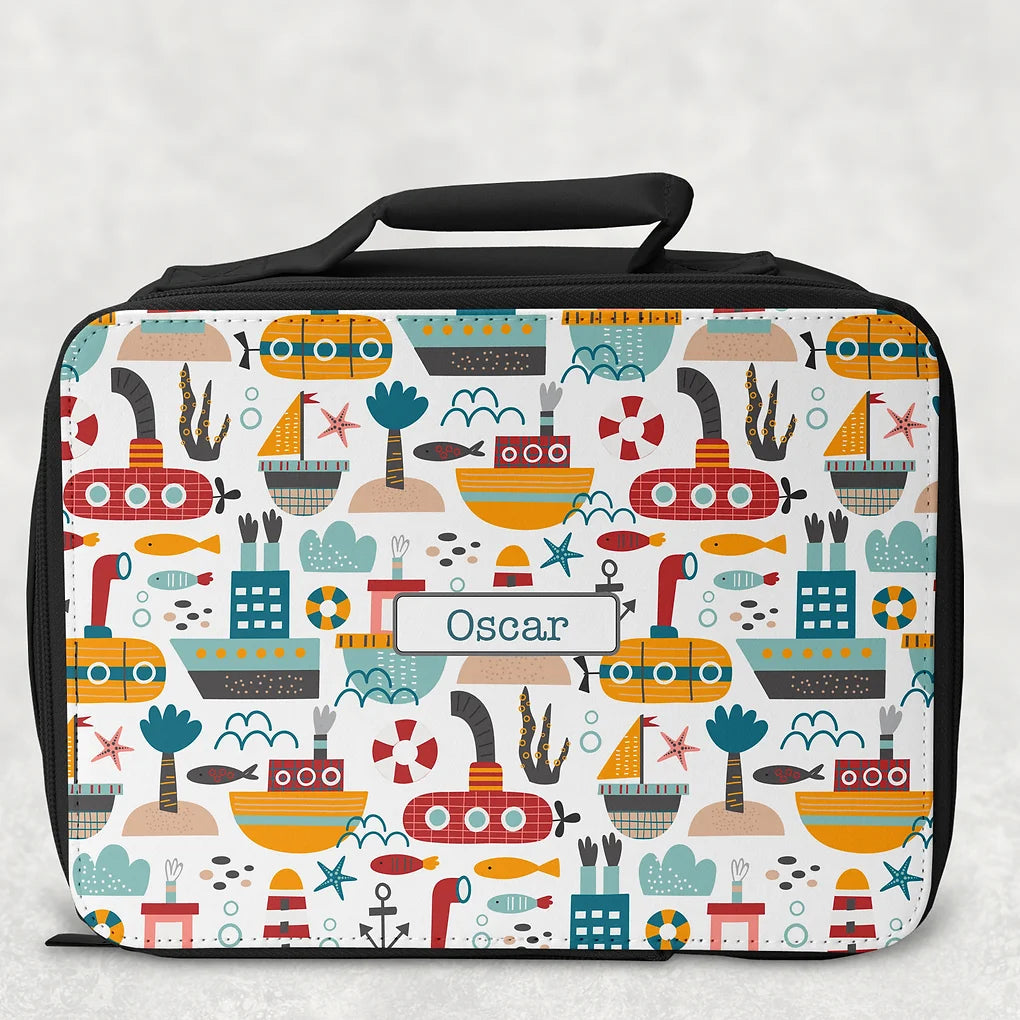 Personalised Lunch Bag - Under the sea theme.