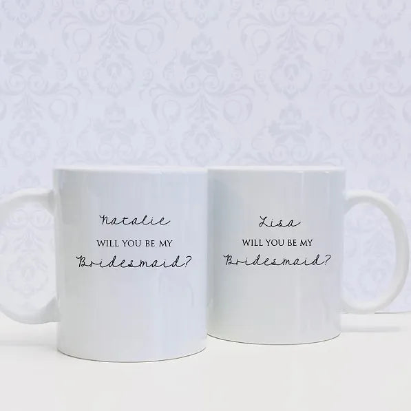 Personalised bridesmaid proposal gift - Personalised mug