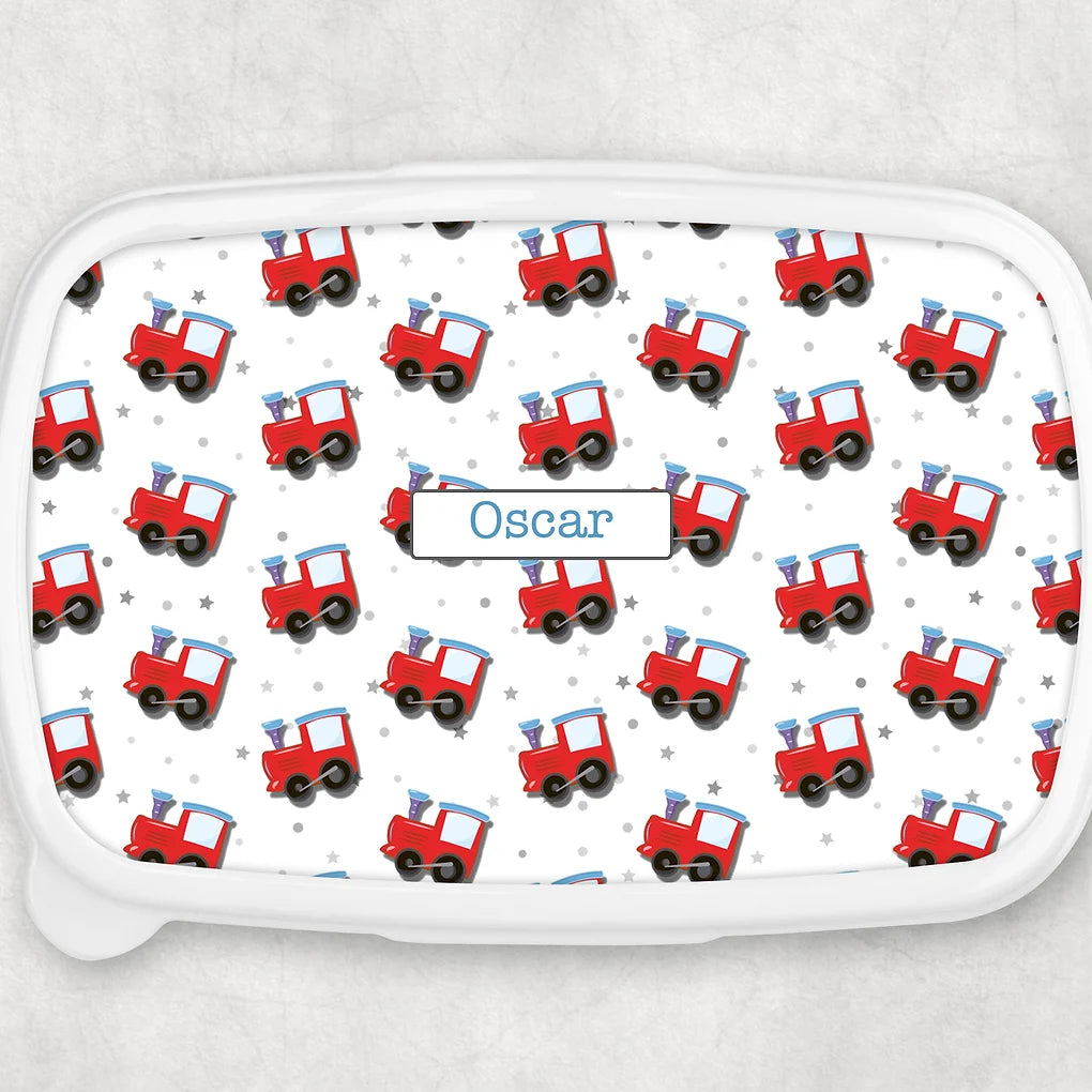 Personalised lunch / Snack Box - Train Theme