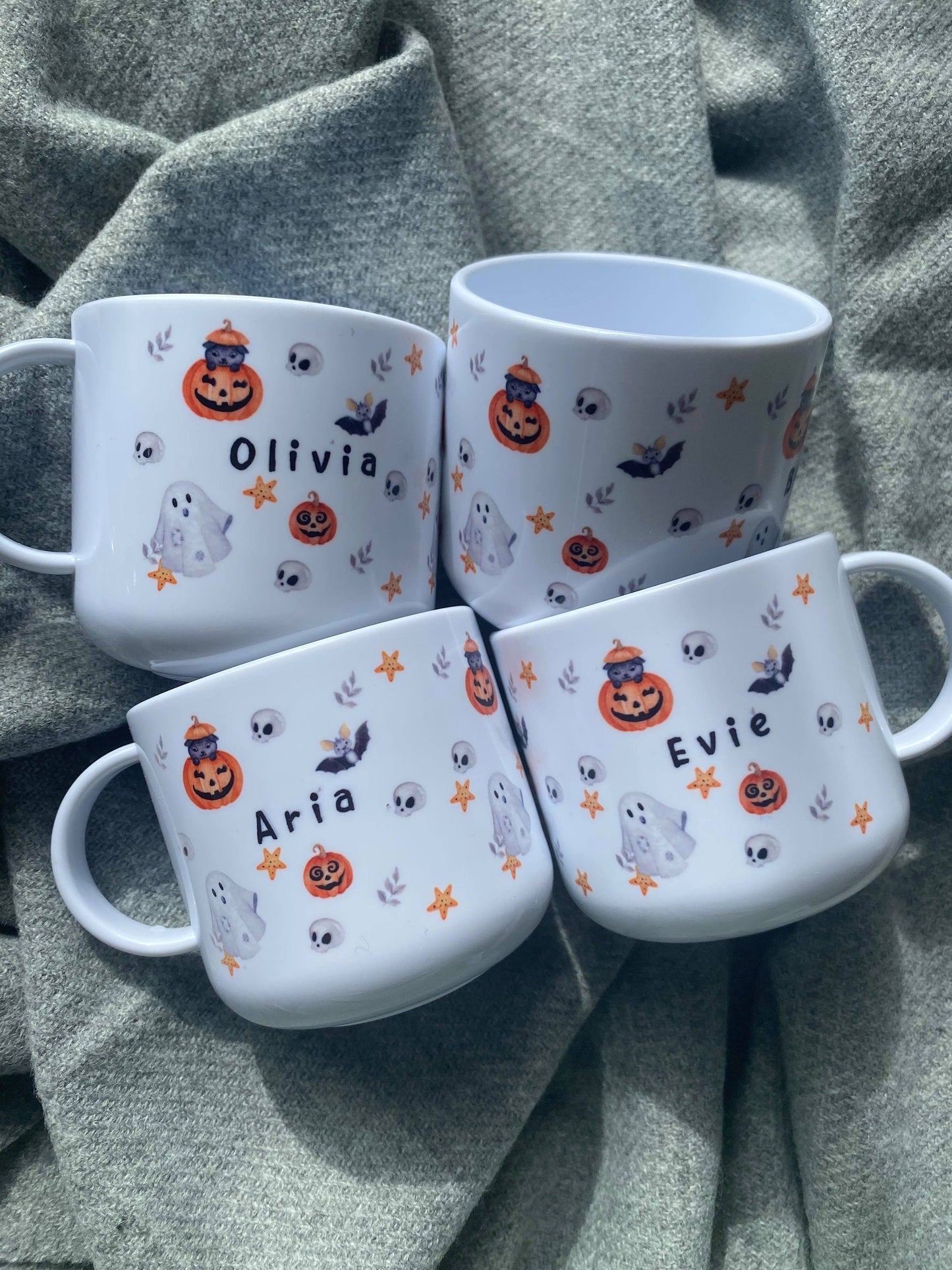 Personalised Childrens Halloween Mug - Unbreakable Mug - 6oz Mug - Toddler cup