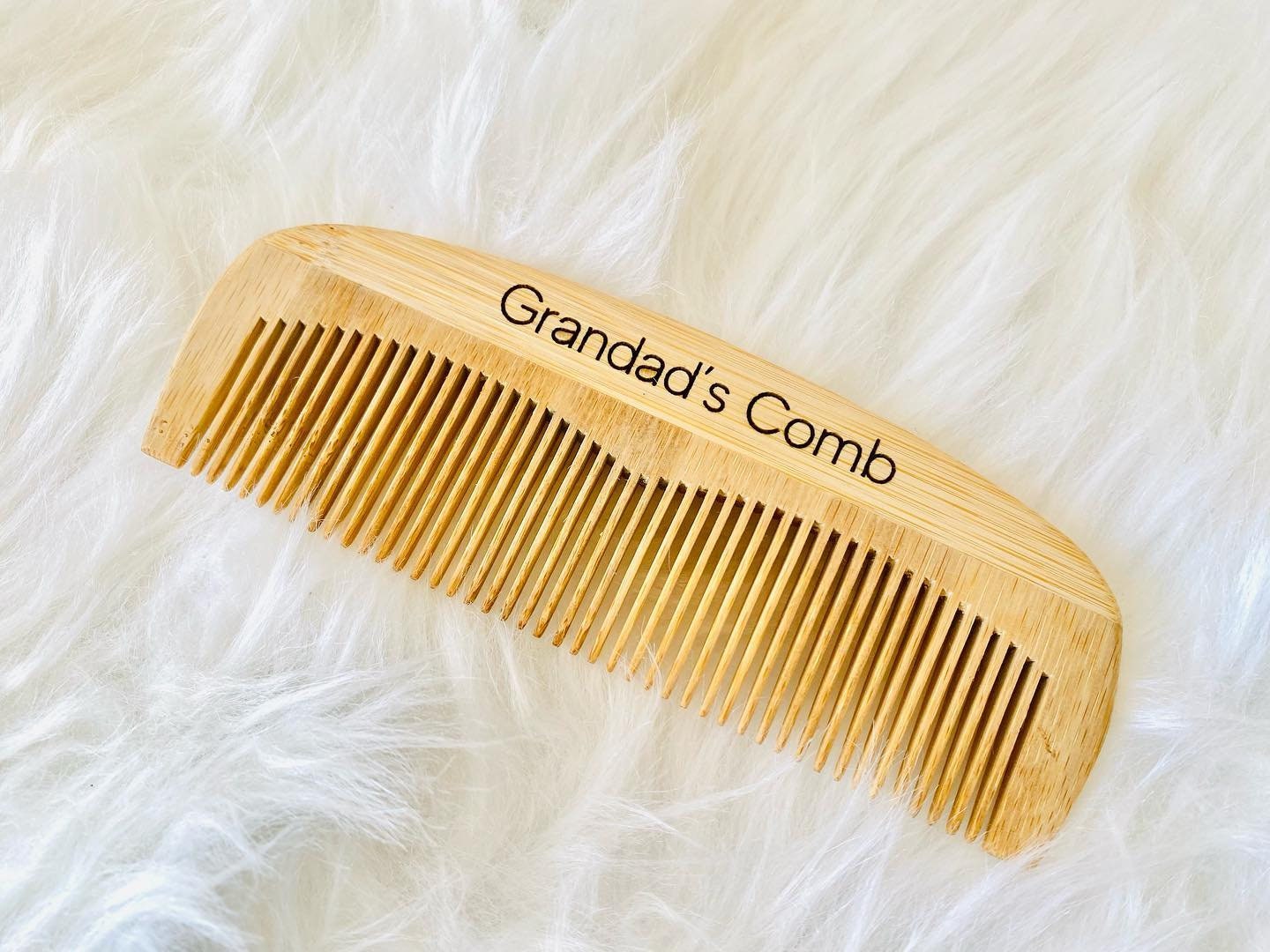 Personalised Bamboo Comb - Eco Friendly - Gift for him