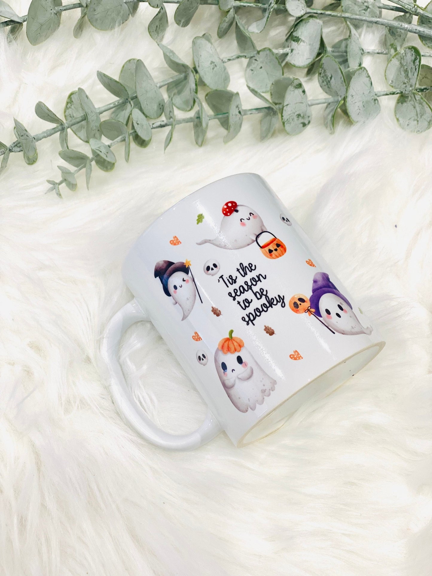 Personalised Halloween ‘Tis the season to be spooky Mug - Personalised fall mug - Tea & Coffee Mug -