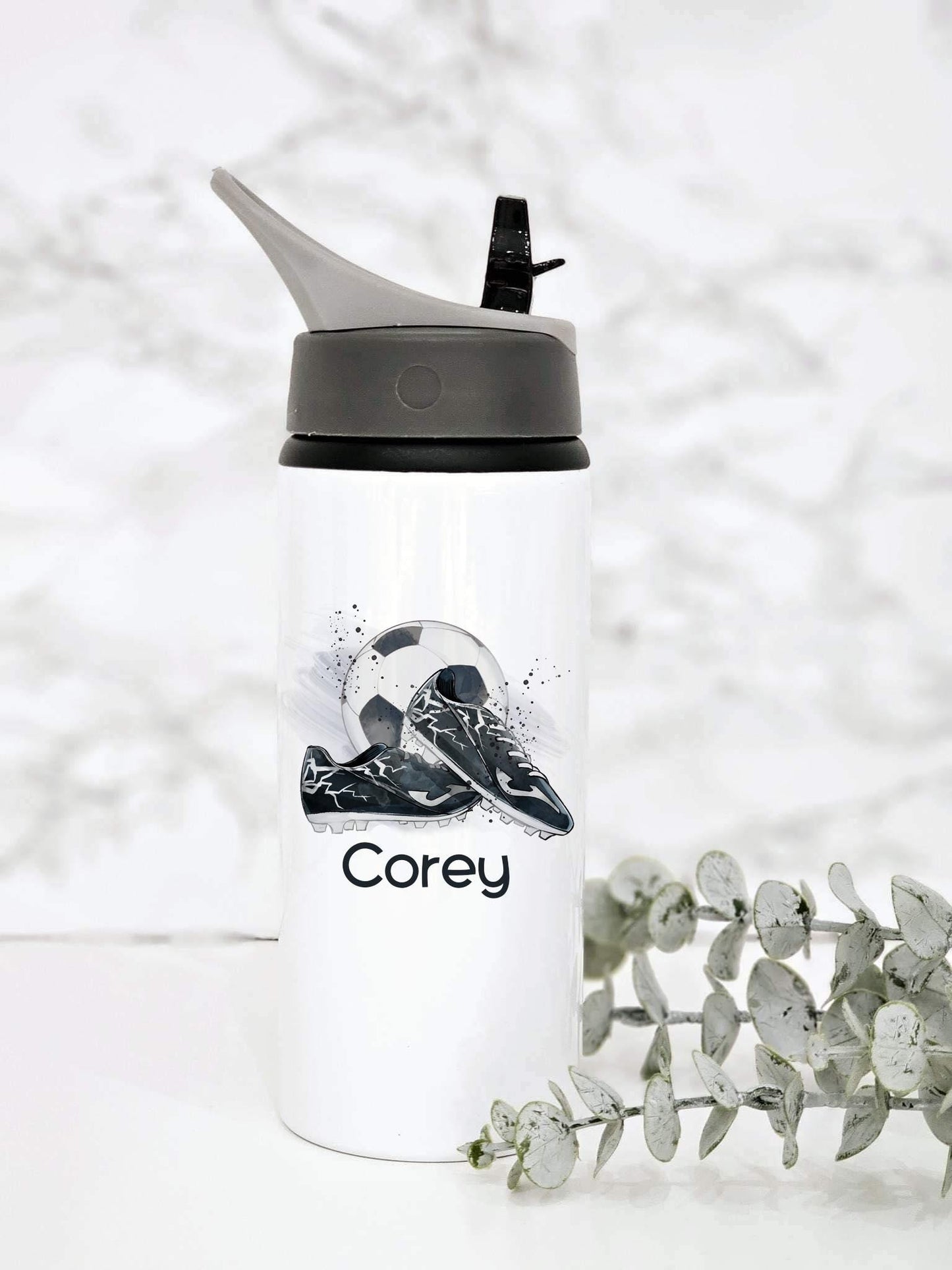 Personalised bottle - football theme- school bottle