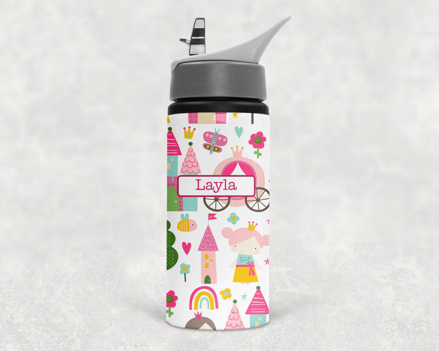 Personalised bottle - princess theme- school bottle