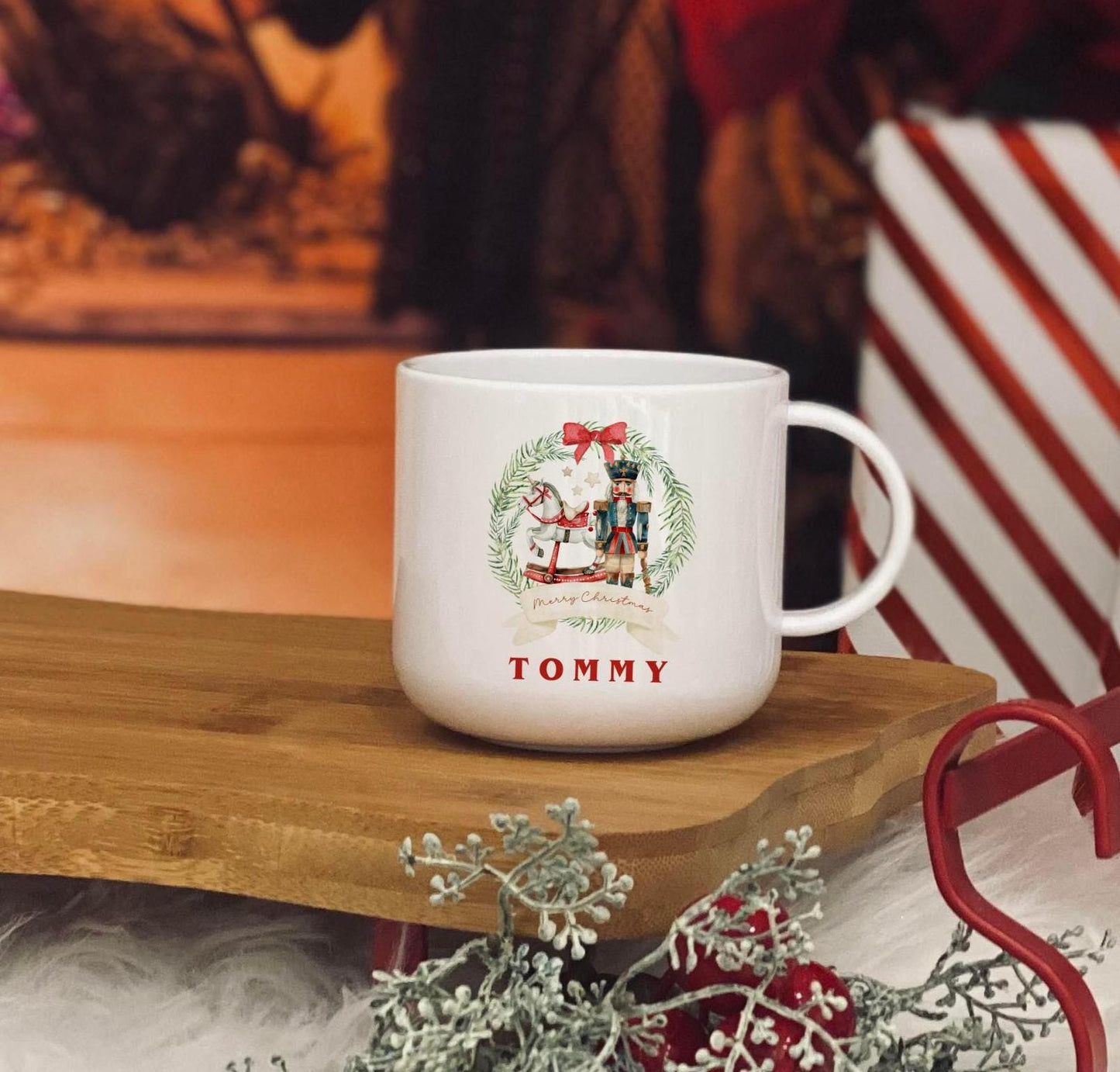 Personalised nutcracker christmas 6oz unbreakable kids mug - christmas eve mug - matching family mugs