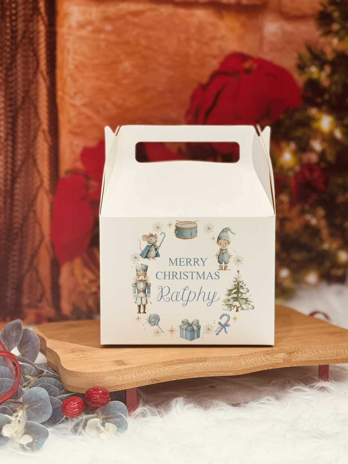 Personalised Christmas eve night treats / snack box