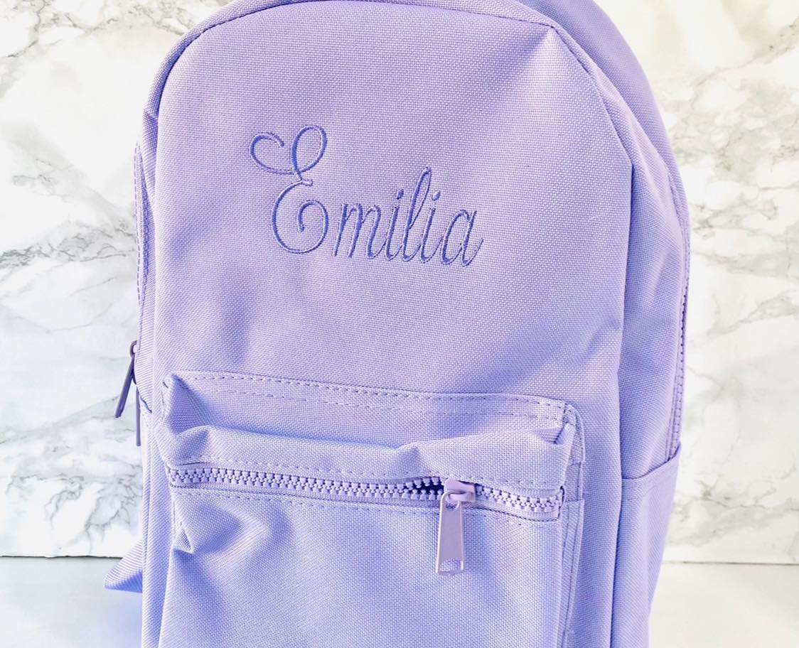 Embroidered Name Back Pack
