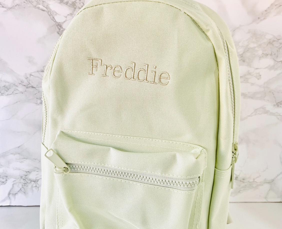 Embroidered Block Name Kids Back Pack