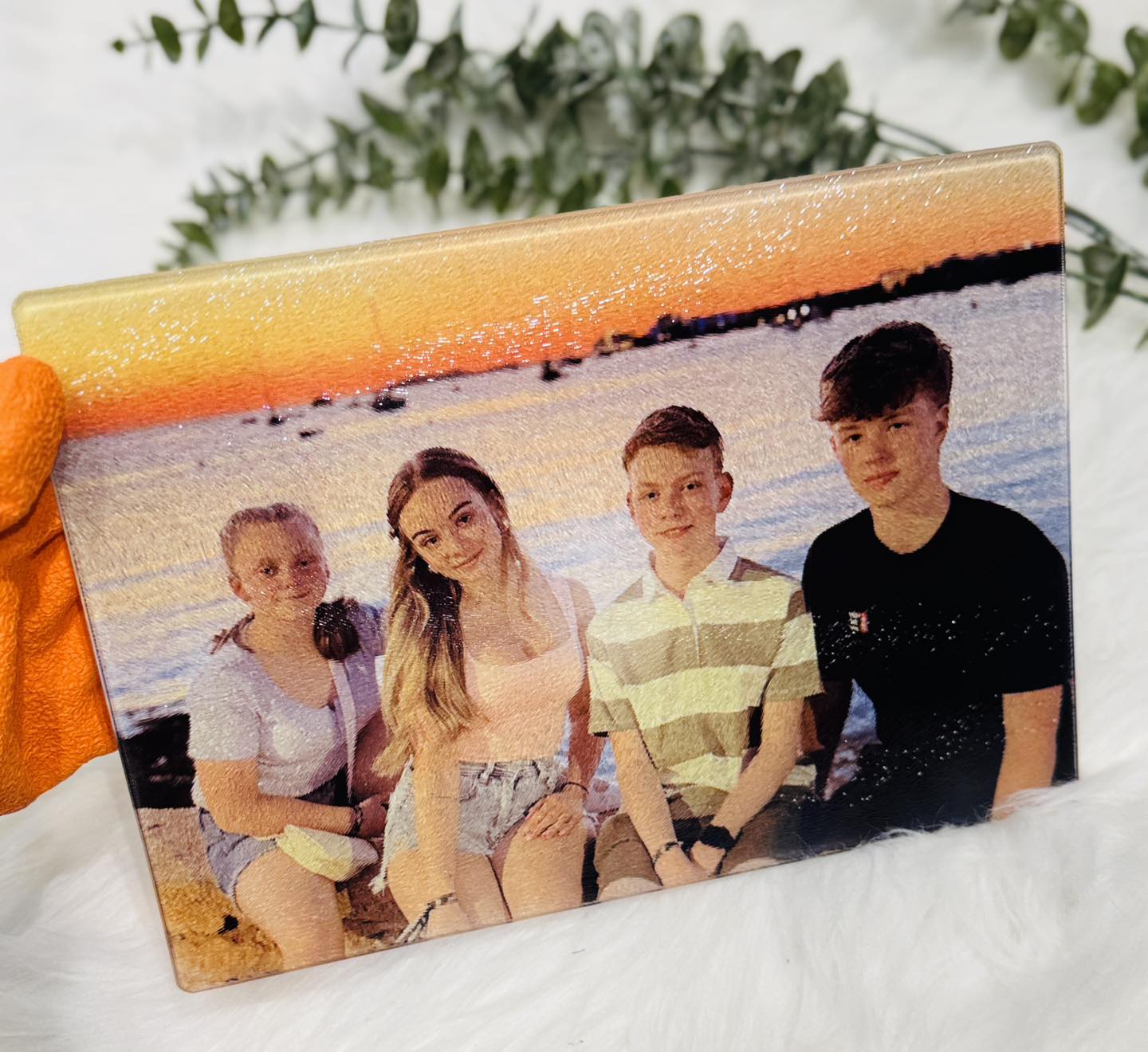 Personalised Glass Chopping Cutting Board