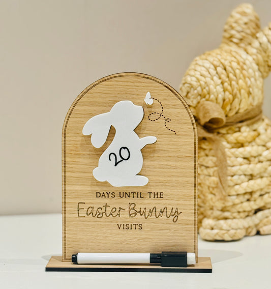 Personalised Easter Bunny Countdown with dry erase pen