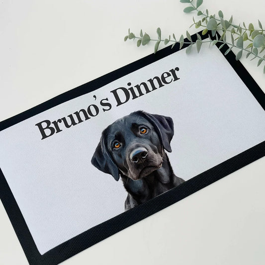 Personalised Pet/Dog  Food and water bowl Mat