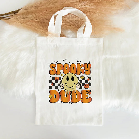 Spooky Dude Trick or treat kids mini tote  Bag