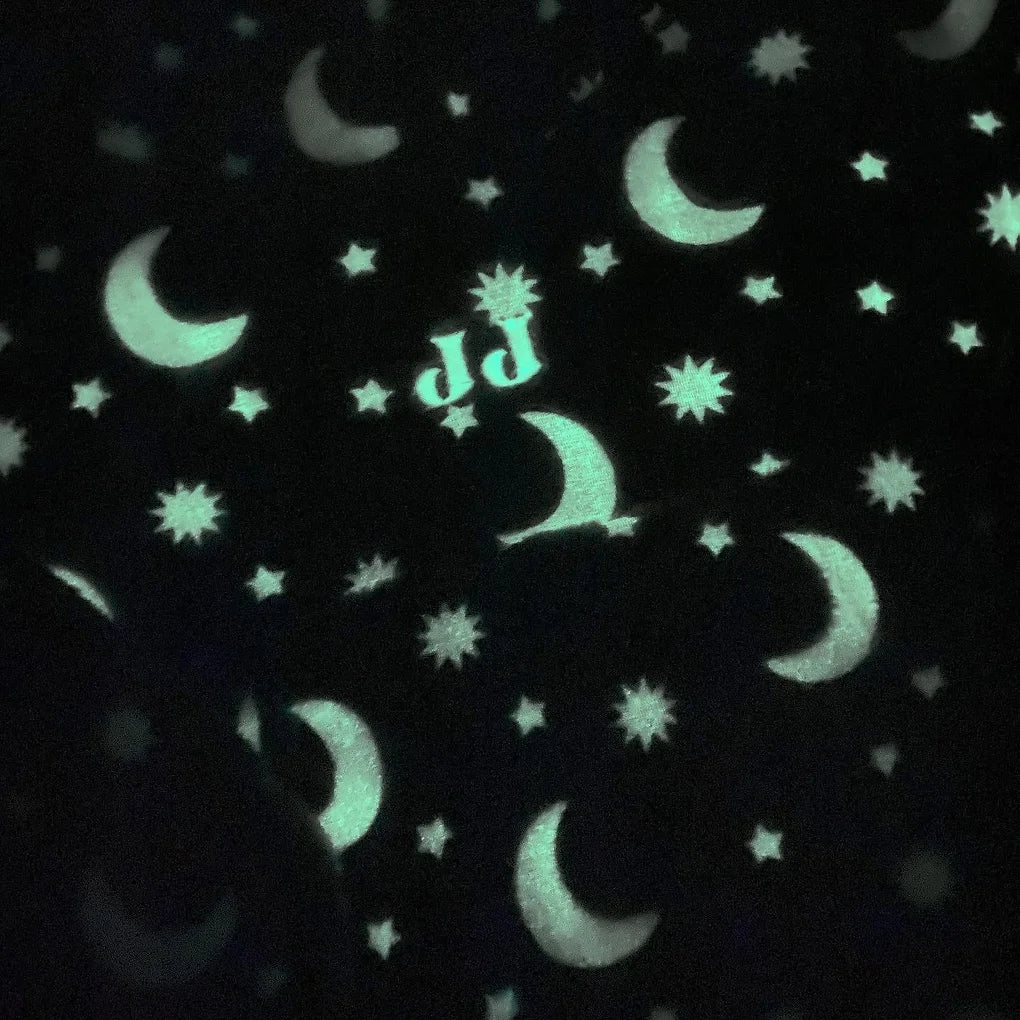 Personalised snuggly glow in the dark hoody with embroidered name