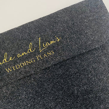 Personalised Document Wallet/Slip - Wedding Planning Notes Slip