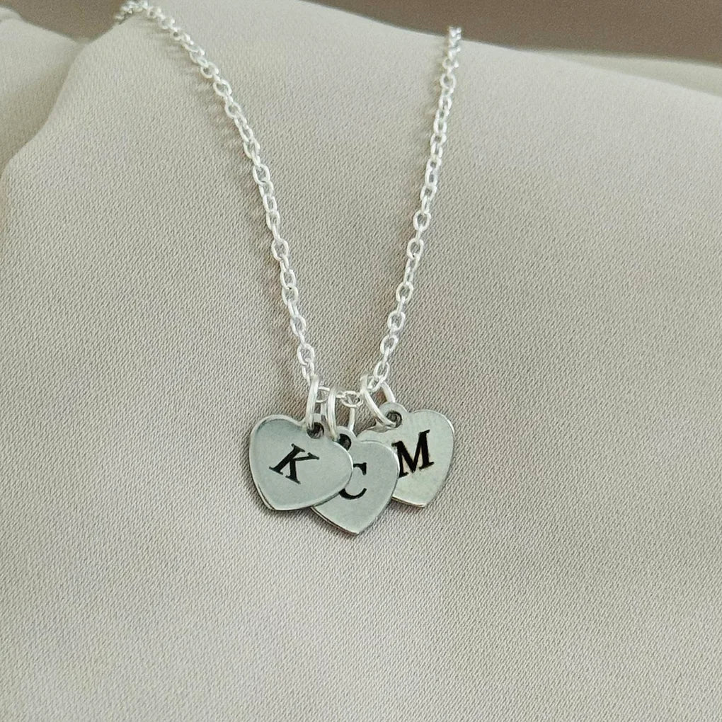 Personalised Initial Heart Charm Necklace