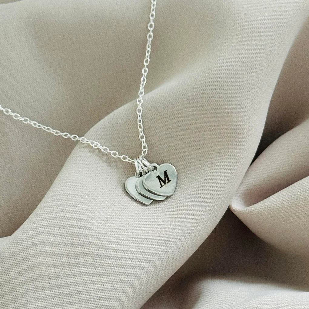 Personalised Initial Heart Charm Necklace