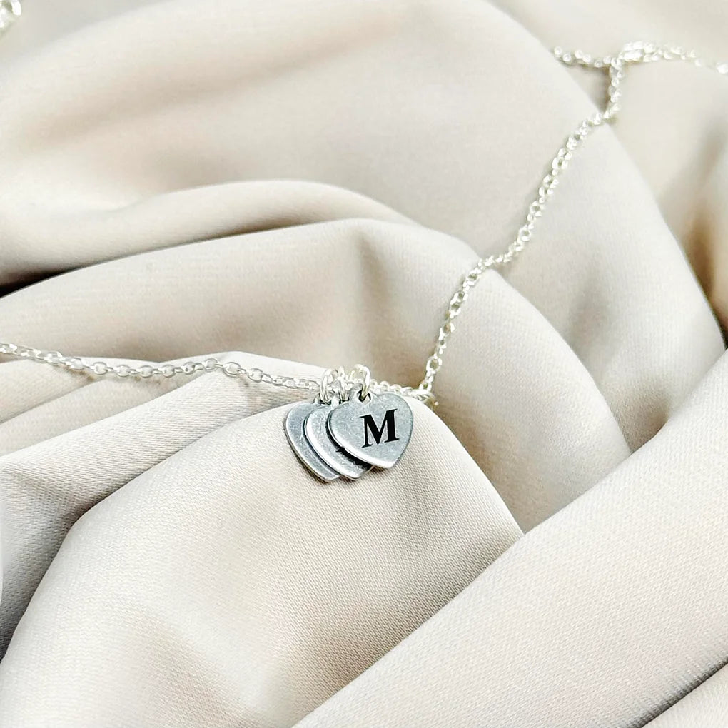 Personalised Initial Heart Charm Necklace