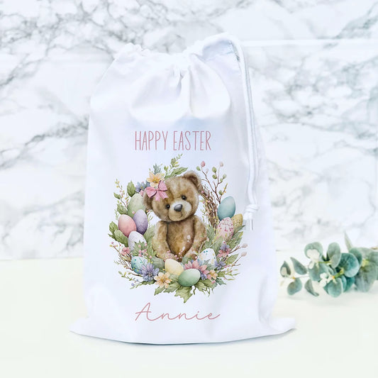 Personalised Easter Bag Bear Design