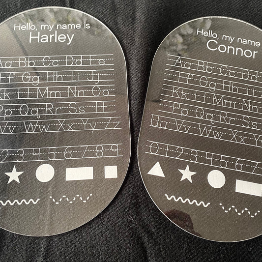 Engraved Educational Writing Practice Board