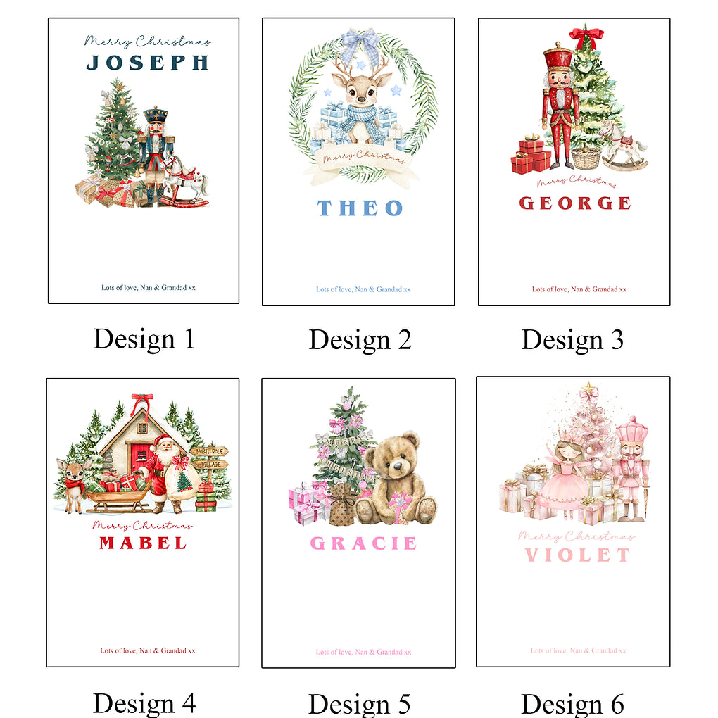Personalised Christmas Money Holder Card- Xmas Gift -
