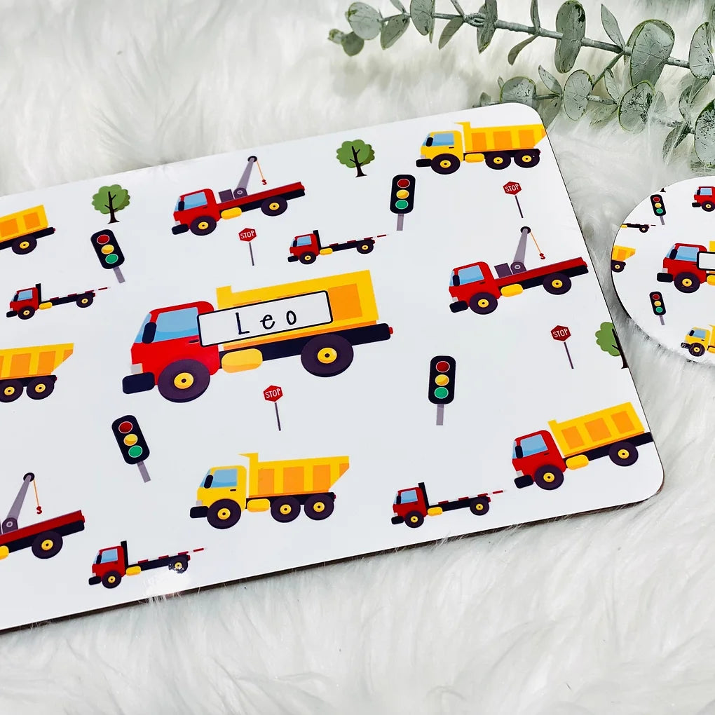 Personalised Placemat & Coaster set