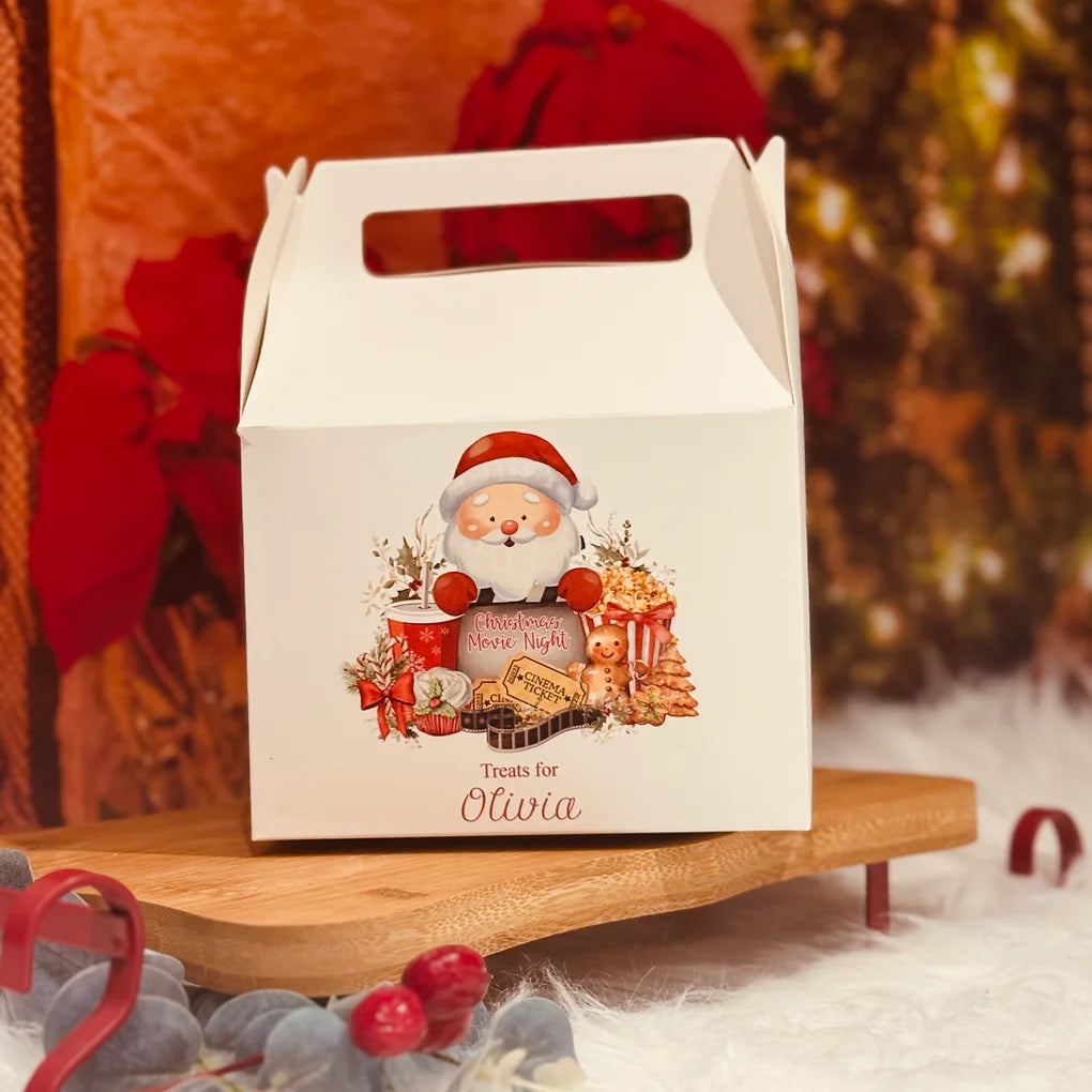 Personalised Christmas Movie night treats box