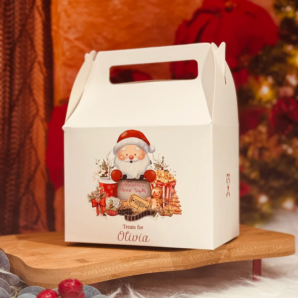 Personalised Christmas Movie night treats box
