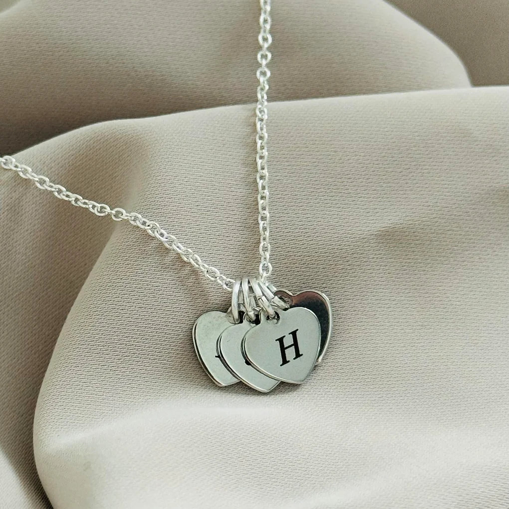 Personalised Initial Heart Charm Necklace