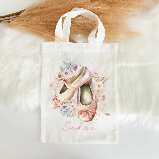 Personalised ballet shoes mini tote  Bag