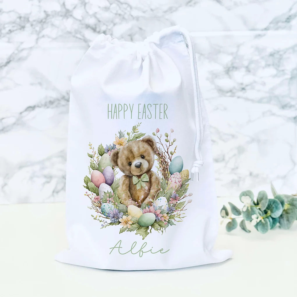 Personalised Easter Bag Bear Design
