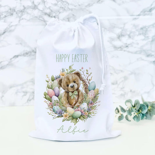 Personalised Easter Bag Bear Design