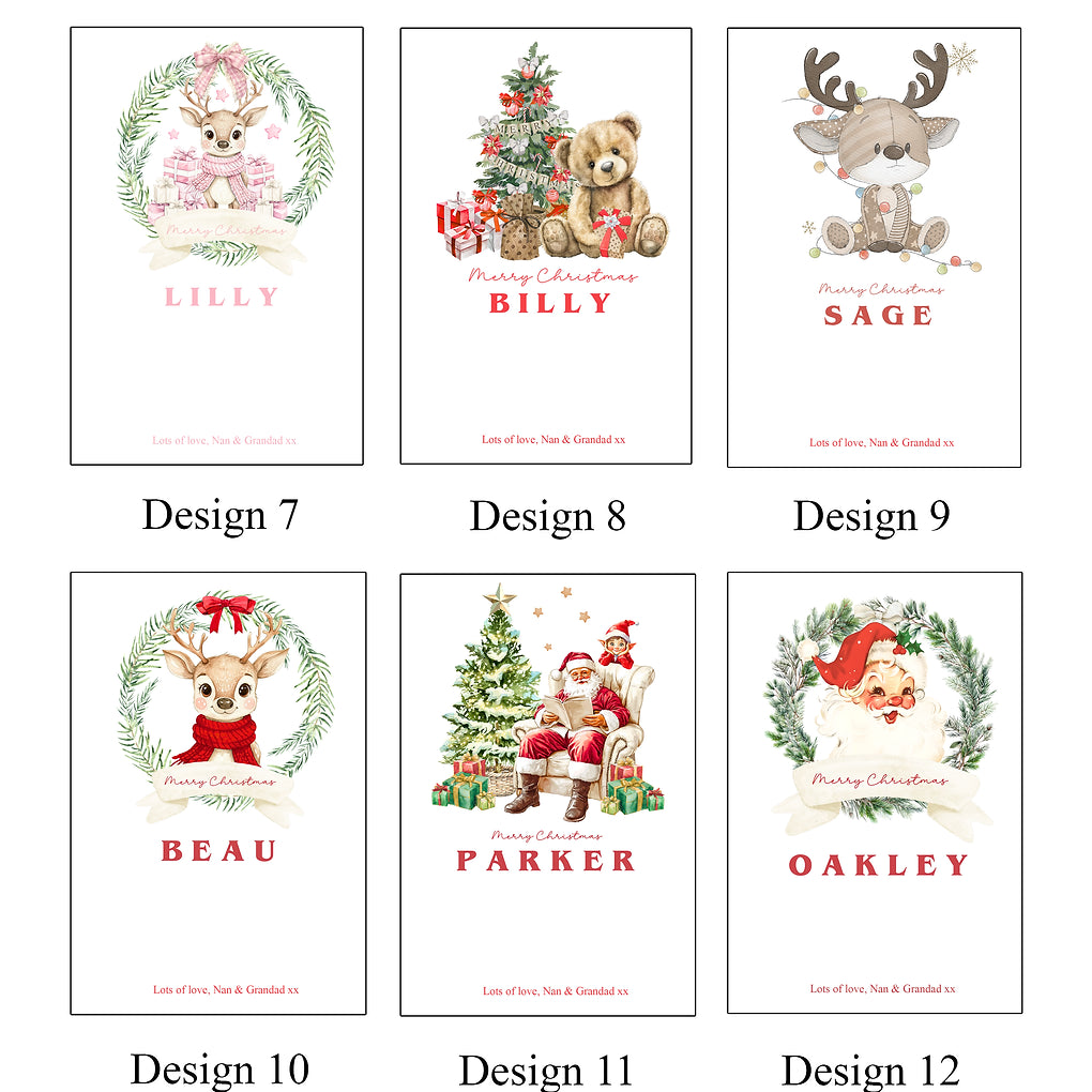 Personalised Christmas Money Holder Card- Xmas Gift -