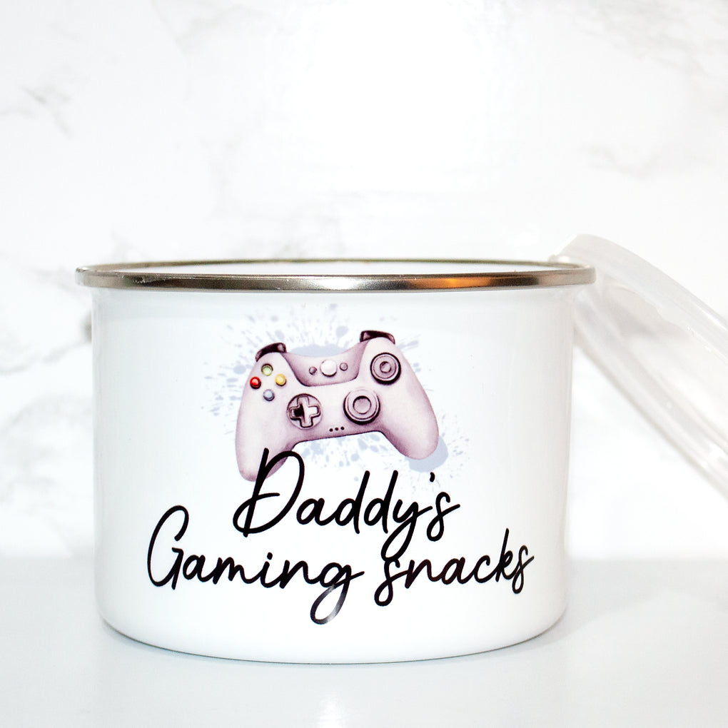 Personalised Gaming Snacks Bowl With lid