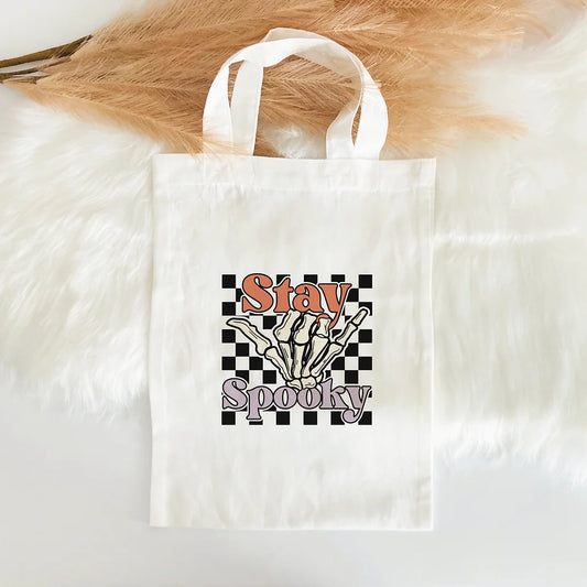 Stay Spooky ghost Trick or treat kids mini tote  Bag