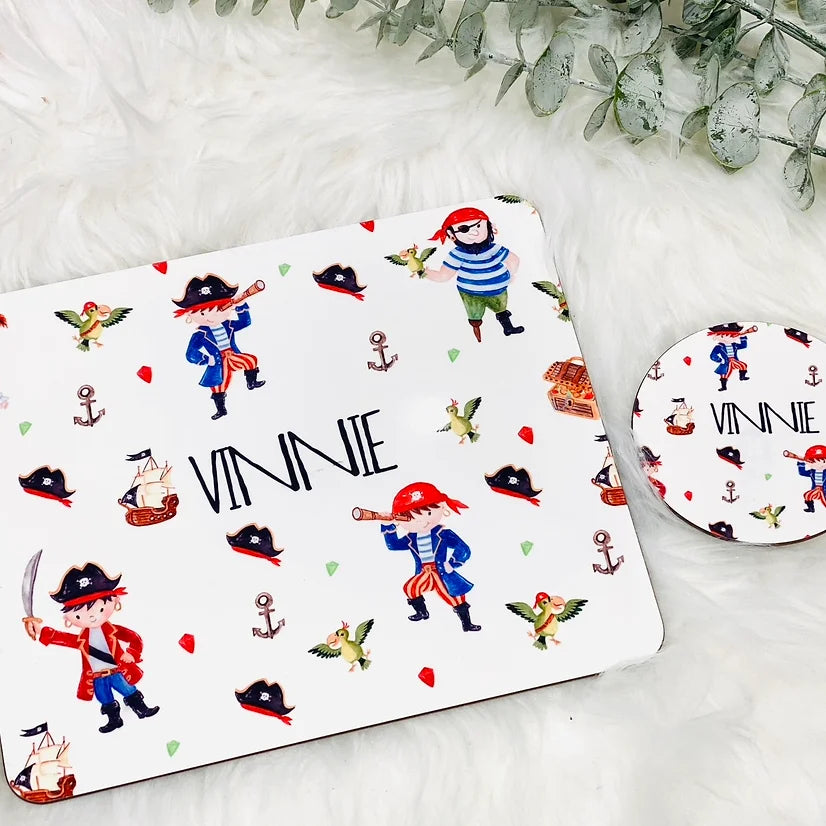 Personalised Placemat & Coaster set